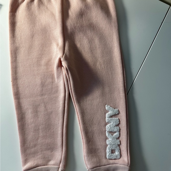 DKNY Pink Kids Sweatshirt and Pants Set NWT - Picture 5 of 7